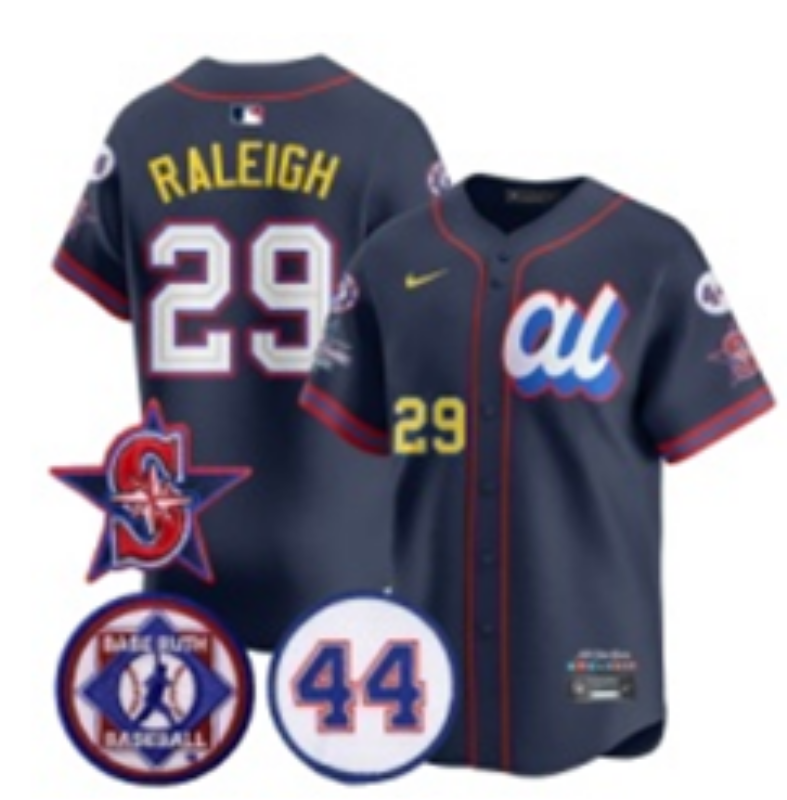 Men Seattle Mariners #29 Raleigh Blue MLB  All star Nike 2025 Jersey style 0013->seattle mariners->MLB Jersey